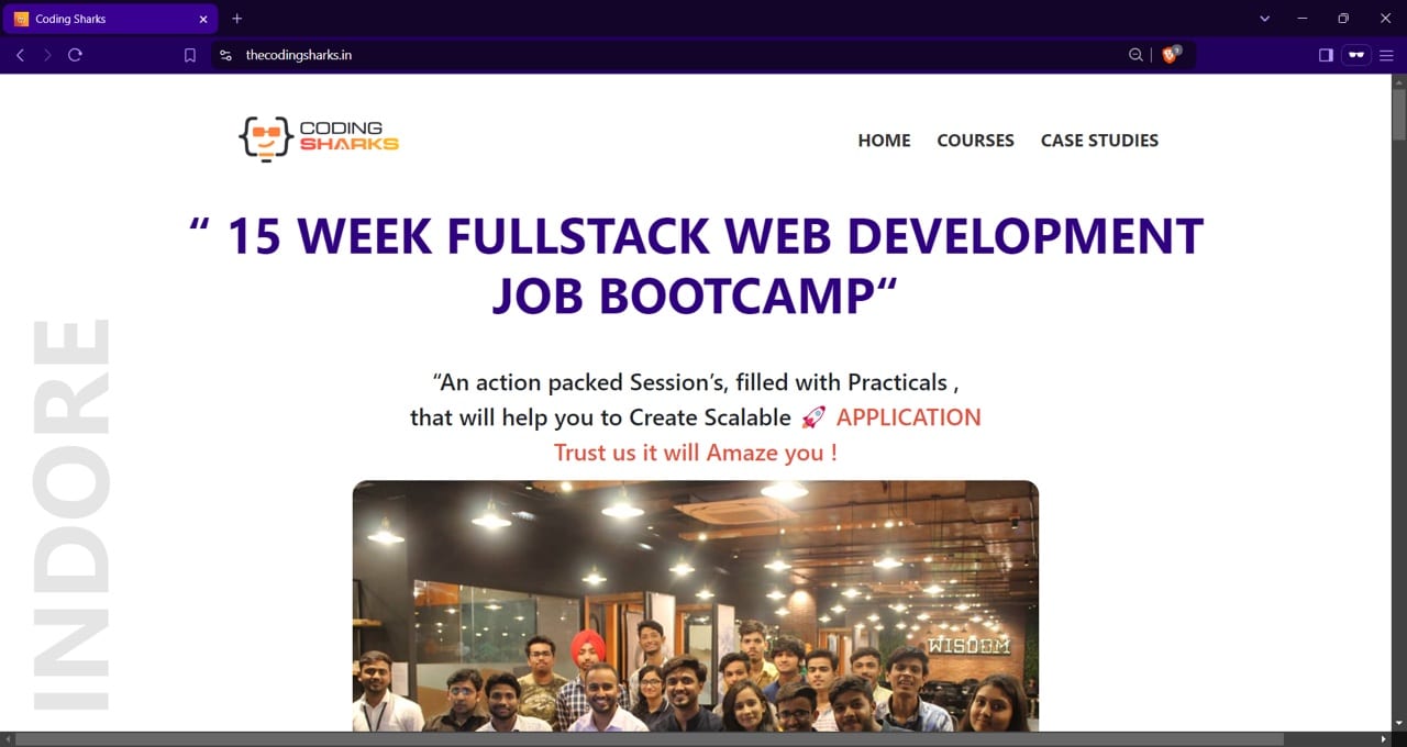 Coding Sharks — Community project screenshot