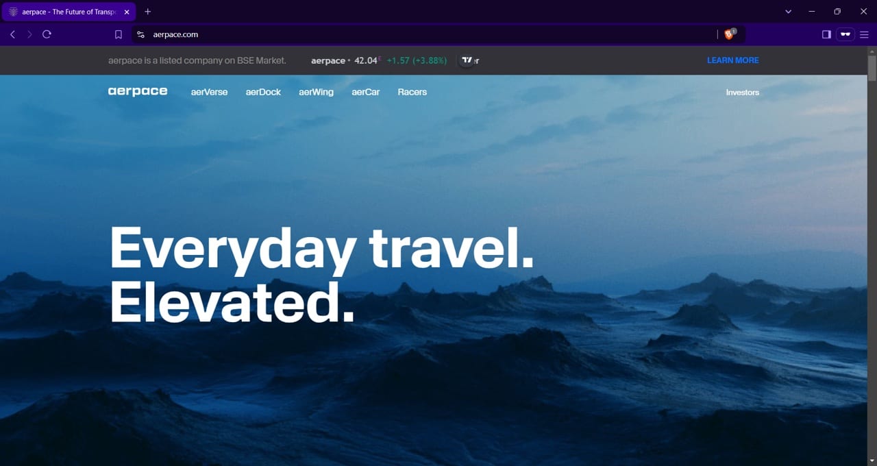 Aerpace — Mobility project screenshot