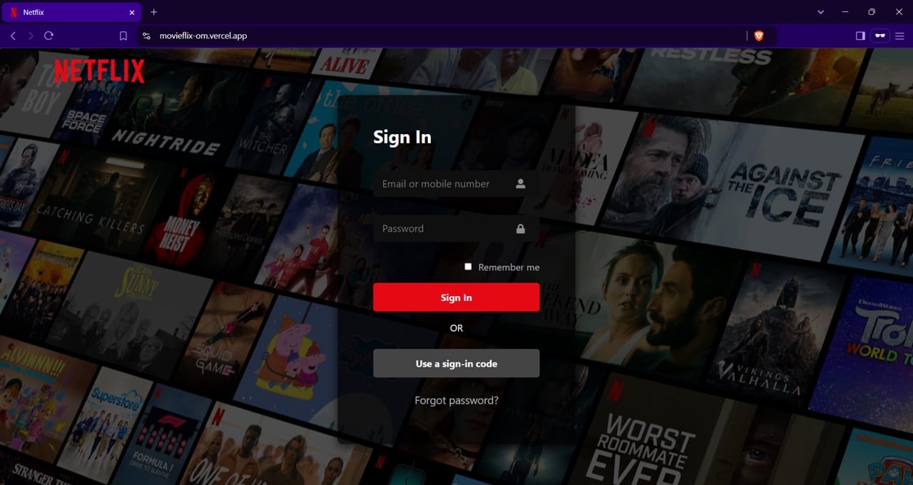Movieflix — Frontend project screenshot